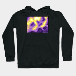 Nonbinary Pride Abstract Fractal Fog Hoodie